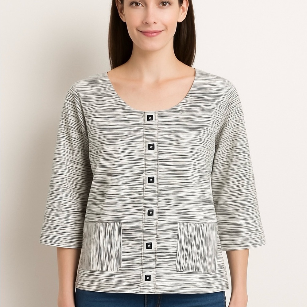 Inquest Casual 3/4 Sleeved Striped top, Size‎ PL